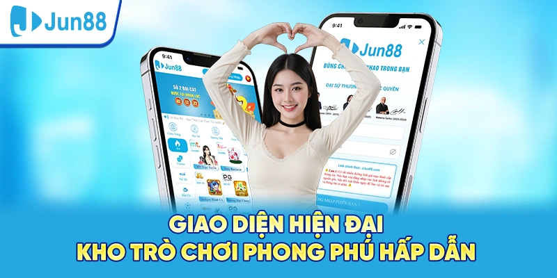 Giao diện hiện đại kho trò chơi phong phú hấp dẫn